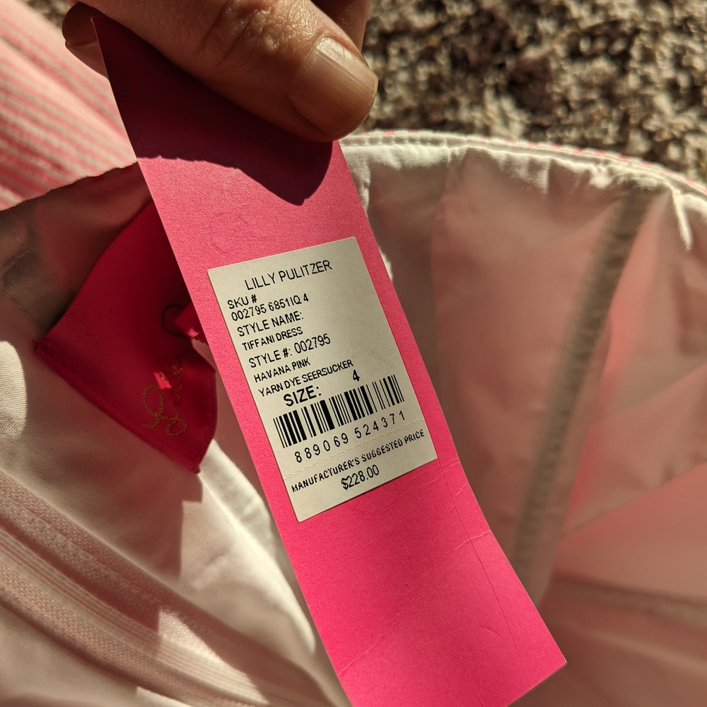 Lilly Pulitzer Pink and White Dress - Picture 5 of 5